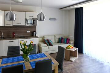 Фото номера Апартаменты с 2 спальнями Апарт-отели Apartamenty w Marina Jastrzębia Góra г. Ястшембя-Гура 5